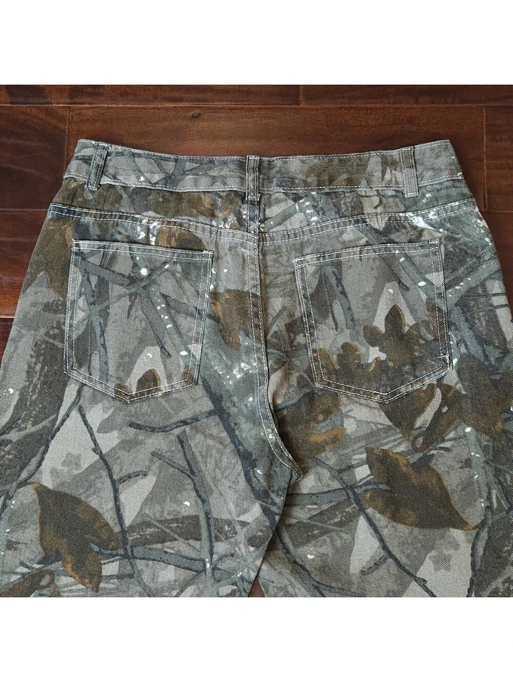 Manfinity Mens Camouflage Workwear Jeans Size 32x30